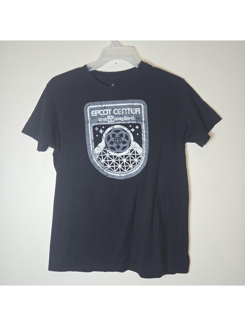 Disney Epcot Center Spaceship Earth T-Shirt Walt Disney World Men's Size M Black
